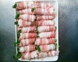 簡単！！豚肉の青じそ梅肉巻き作り方3写真