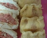 ジュワ～っと美味しい⭐挽き肉の油揚げ包み作り方3写真