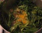 三つ葉じゃなくて水菜でしゃきしゃき親子丼作り方5写真