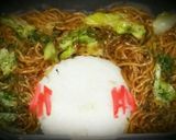 マルちゃん焼そば大好きなアフロちゃん弁当作り方1写真