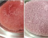 レンジで簡単！黒豆で色づけ桜餅（道明寺）作り方5写真