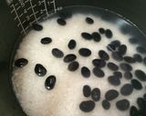 レンジで簡単！黒豆で色づけ桜餅（道明寺）作り方10写真