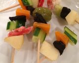 黒にんにくと林檎のカラフルピンチョス作り方6写真