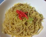 洗い物無し。レンジでツナ焼きそば作り方5写真