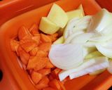 普通の野菜と挽肉で作る、普通のカレー作り方2写真