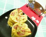 お弁当に☆キャベーコンの卵焼き♪♪作り方7写真