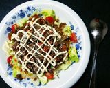 簡単 挽き肉料理☆我が家のタコライス作り方5写真