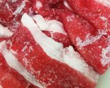 牛すき焼き♪バンパ食材と自家製割りしたで作り方4写真