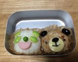 パンダとくまの簡単おにぎり弁当作り方7写真