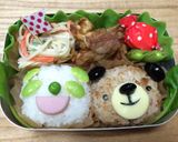 パンダとくまの簡単おにぎり弁当作り方9写真