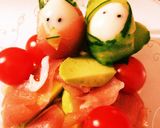 ひな祭り☆アボカドと生ハムのサラダ作り方3写真