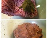 簡単グリーンカレー味付け自家製シシカバブ作り方1写真