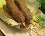 簡単グリーンカレー味付け自家製シシカバブ作り方4写真