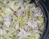 簡単。キャベツと豚肉のシンプル鍋。作り方2写真
