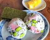 長芋の赤梅酢漬けと枝豆の鬼旨混ぜおにぎり作り方5写真