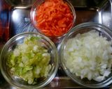 野菜たっぷり☆　さっぱり甘酢たれの肉団子作り方1写真