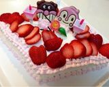 ドキンちゃん＆バイキンマン雛祭りケーキ♩作り方1写真