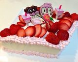 ドキンちゃん＆バイキンマン雛祭りケーキ♩作り方2写真