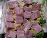 ブロッコリーとカリフラワーの味噌マヨ焼き作り方3写真