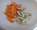 せん切りごぼうとにんじんの豚肉巻作り方1写真