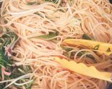 ランチに＊ツナと水菜の柚子胡椒パスタ作り方6写真