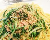 ランチに＊ツナと水菜の柚子胡椒パスタ作り方8写真