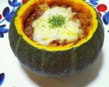 ♡ 坊ちゃん南瓜のミートグラタン作り方5写真