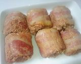 ベーコンくるくるハンバーグ作り方12写真