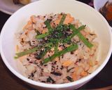紫蘇香るうまうま！鮭わかめご飯☆作り方5写真