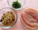 ✿ダイエット 鶏ささみとなめたけ✿作り方1写真