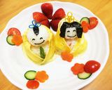 手抜きで可愛く！お内裏様とお雛様♡作り方8写真