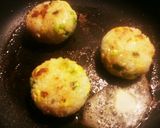 アスパラと卵の洋風焼きおにぎり作り方3写真