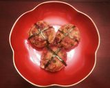 アスパラと卵の洋風焼きおにぎり作り方4写真