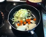 仕上げ楽しみ☆薬味たっぷり瓦焼きそば弁当作り方1写真
