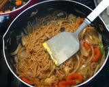 仕上げ楽しみ☆薬味たっぷり瓦焼きそば弁当作り方4写真