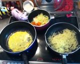 仕上げ楽しみ☆薬味たっぷり瓦焼きそば弁当作り方6写真