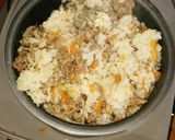 ばーちゃん昔ながら茸と牛肉炊き込みご飯作り方10写真