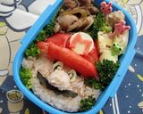 スーパーマリオのキャラ弁（幼稚園）作り方5写真
