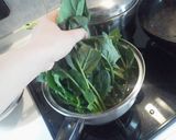 アーモンド入りほうれん草の胡麻和え作り方1写真