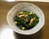 アーモンド入りほうれん草の胡麻和え作り方5写真