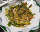 フォアグラと茎野菜の和風どんぶり作り方11写真