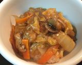 たっぷり野菜の甘酢あんかけ丼作り方13写真