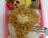 マルちゃん焼きそばでアルパカさんキャラ弁作り方2写真