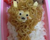 マルちゃん焼きそばでアルパカさんキャラ弁作り方3写真