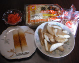 マルちゃん焼きそばで「栃木焼きそば」弁当作り方1写真