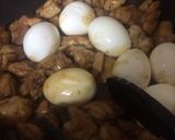 鶏肉と半熟卵の照り煮作り方7写真