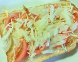 桜えび×塩昆布　トマトの和トースト作り方4写真