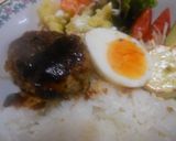 ロコモコ丼　ハンバーグ私流作り方3写真
