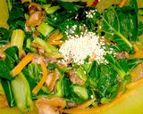 5分でもう1品★缶詰【青梗菜の赤貝和え】作り方5写真