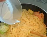 ランチに✾10分でサーモンクリームパスタ作り方4写真